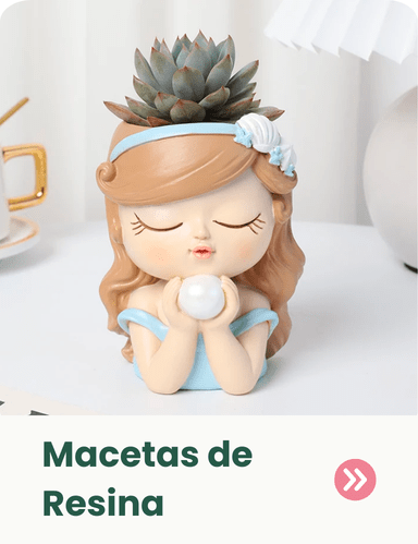 macetas de resina